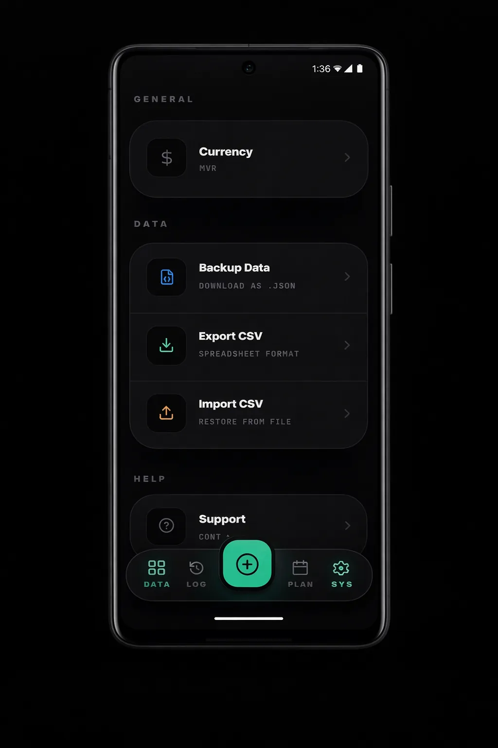 SpeeProfit settings